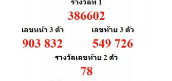 หวยออกงวด 1 สิงหาคม 2561 (1-08-61) หวยงวดล่าสุด ผลสลากกินแบ่งรัฐบาล