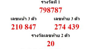 หวยออกงวด 1 กันยายน 2562 (1-09-62) หวยงวดล่าสุด ผลสลากกินแบ่งรัฐบาล