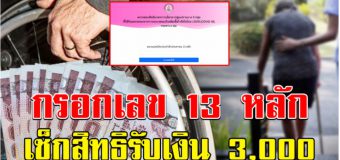 เช็คสิทธิ์ รับเงินช่วยเหลือ กลุ่มเปราะบาง 3,000 บาท